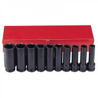 4107S 1/2" Набор длин. ударн.головок дюймовых 10пр.