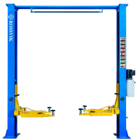 Автоподъемник двухстоечный ROSSVIK V2-4LH г/п 4.0т, 220В, рукоятка, с верхней синхронизацией. Синий