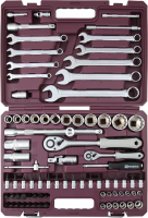 Thorvik TS082/12 Набор инструмента универсальный 1/4", 1/2"DR с головками торцевыми 12-гранными, 82 предмета