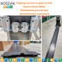 Автоподъемник двухстоечный ROSSVIK PRO V2-5.5L г/п 5.5т, 380В, с верхней синхронизацией. Серый