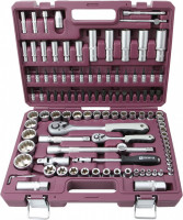 Thorvik TS108/12 Набор инструмента универсальный 1/4", 1/2"DR с головками торцевыми 12-гранными, 108 предметов