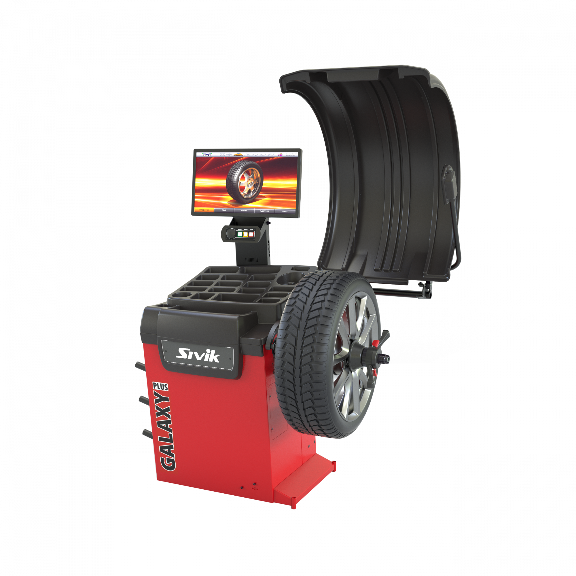 Балансировочный станок GALAXY PLUS Красный,Синий ,Серый