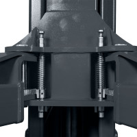 Автоподъемник двухстоечный ROSSVIK V2-5.5 г/п 5,5т, 380В, с нижней синхронизацией. Серый