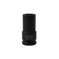 SID123424 Головка торцевая ударная глубокая 12-гранная ROSSVIK 3/4", 24мм