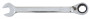 Jonnesway W106119 (W60119) Ключ гаечный комбинированный трещоточный с реверсом, 19 мм