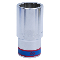 Головка торцевая глубокая двенадцатигранная 3/4", 33 мм KING TONY 623033M Головка торцевая глубокая двенадцатигранная 3/4", 33 мм KING TONY 623033M