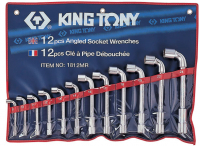 Набор торцевых L-образных ключей, 8-24 мм, 12 предметов KING TONY 1812MR