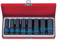 Набор ударных глубоких торцевых головок 1/2", шестигранные, 12-24 мм, 8 предметов KINGTONY 4410MP01 Набор ударных глубоких торцевых головок 1/2", шестигранные, 12-24 мм, 8 предметов KINGTONY 4410MP01