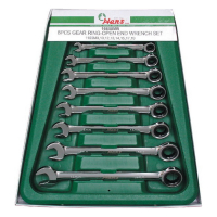 Набор ключей трещоточных комбинированных Hans, 16658MUB 8 предметов