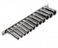 Набор головок торцевых 3/8" 6-ти гранных 08-19мм глубоких L=63мм 12 предметов JTC