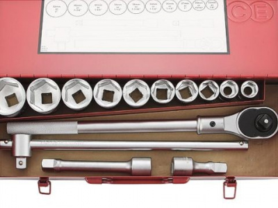 6141B 3/4 Набор инструментов 14пр. 22-50мм 12-гран.в пласт.кейсе