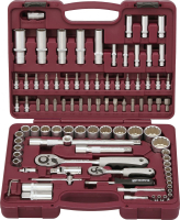 Thorvik UTS0094/12 Набор инструмента универсальный 1/4", 1/2"DR с головками торцевыми 12-гранными, 94 предмета