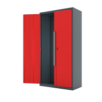 Шкаф инструментальный "Premium" 1000х500х1950h мм. (7016 Серый_антрацит_корпус, 3000 Красный_ящики/д Шкаф инструментальный "Premium" 1000х500х1950h мм. (7016 Серый_антрацит_корпус, 3000 Красный_ящики/д