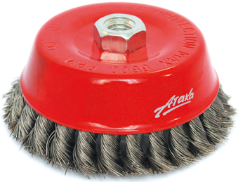 Щётка №163 2112014450 d-120 M14 чашеобразная,витая,нерж. Щётка №163 2112014450 d-120 M14 чашеобразная,витая,нерж.