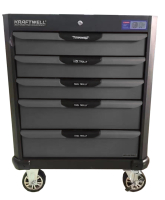 KraftWell KRW-T5D Тележка профессиональная с 5 ящиками, БЕЗ ИНСТРУМЕНТА