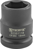 Thorvik S23S1118 Головка торцевая ударная 1/2"DR, 18 мм