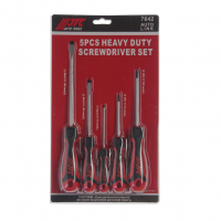 Набор отверток усиленных SL3.0х75 SL5.5х100 SL6.5x150 PH1x75 PH2x100 5 предметов JTC