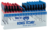 Стенд со стандартными отвертками, серии 1421, 1422, 96 предметов KING TONY 31416MR