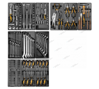 Набор инструментов "BOXER" для тележки, 12 ложементов, 157 предметов TOLSEN TT85415-157