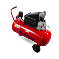 Компрессор ROSSVIK СБ4/С-50.J1048В, 260 л/мин, 8 бар, ресивер 50 л, 220 В/1,8 кВт, красный