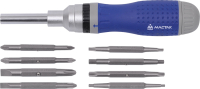 Отвёртка со сменными вставками МАСТАК 049-19B Отвёртка со сменными вставками МАСТАК 049-19B