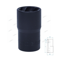 Головка для поврежденного крепежа 1/2"", 21 мм