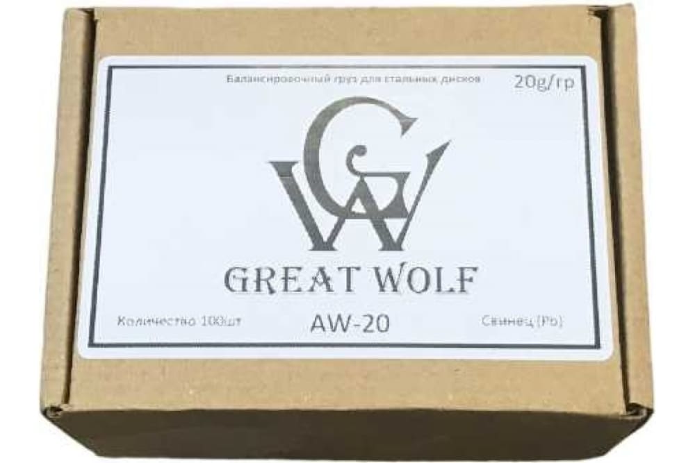 Балансировочный груз для стальных дисков 20 г AW-20 (100шт) Балансировочный груз для стальных дисков 20 г AW-20 (100шт)