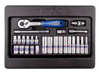 Набор торцевых головок 1/4 с принадлежностями, 26 предметов KING TONY 9-2526MR Набор торцевых головок 1/4 с принадлежностями, 26 предметов KING TONY 9-2526MR