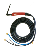 Горелка TIG 20 250A (100%), M12x1, газ 1/4G, вода 3/8G, 4m-с упр. разъёмами 2-3-5pin Горелка TIG 20 250A (100%), M12x1, газ 1/4G, вода 3/8G, 4m-с упр. разъёмами 2-3-5pin