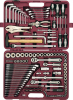 Thorvik UTS0142 Набор инструмента универсальный 1/4", 3/8" и 1/2"DR, 142 предмета