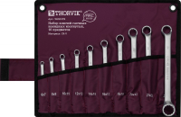 Thorvik W2S10TB Набор ключей гаечных накидных изогнутых серии ARC в сумке, 6-27 мм, 10 предметов