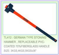 Кувалда с квадратным, двусторонним бойком 3000г и длинной фиберглассовой ручкой  L = 900мм