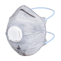 Фильтрующая полумаска чашеобразной формы с клапаном выдоха и фильтром из активированного угля Jeta Safety 8626