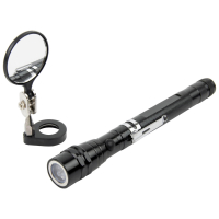 WDK-65453 Фонарик инспекционный на гибкой рукоятке с зеркалом и магнитом, 170-550 мм