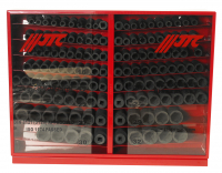 Набор головок торцевых 1/2" 6-ти гранных 10-32мм ударных 137 предметов в металлическом шкафу JTC Набор головок торцевых 1/2" 6-ти гранных 10-32мм ударных 137 предметов в металлическом шкафу JTC