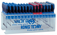 Стенд с силовыми отвертками и отвертками TORX, серии 1461, 1462, 1427, 96 предметов KING TONY 31516MR