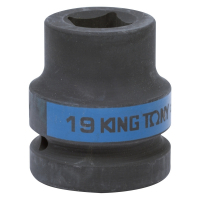 Головка торцевая ударная четырехгранная 1", 19 мм, футорочная KING TONY 851419M Головка торцевая ударная четырехгранная 1", 19 мм, футорочная KING TONY 851419M