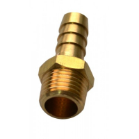 HUBERTH RP208435 Соединитель с внешней резьбой 1/4" и "елочкой" 9 мм, упаковка 10 шт.