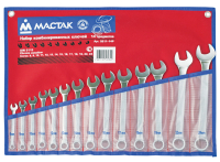 МАСТАК Набор комбинированных ключей, 6-32 мм, 26 предметов МАСТАК Набор комбинированных ключей, 6-32 мм, 26 предметов