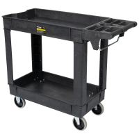 OPT-608S Тележка пластиковая, 2 полки, удлиненная