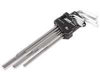 Набор ключей шестигранных 1.5-10мм Г-образных удлиненных 9 предметов JTC