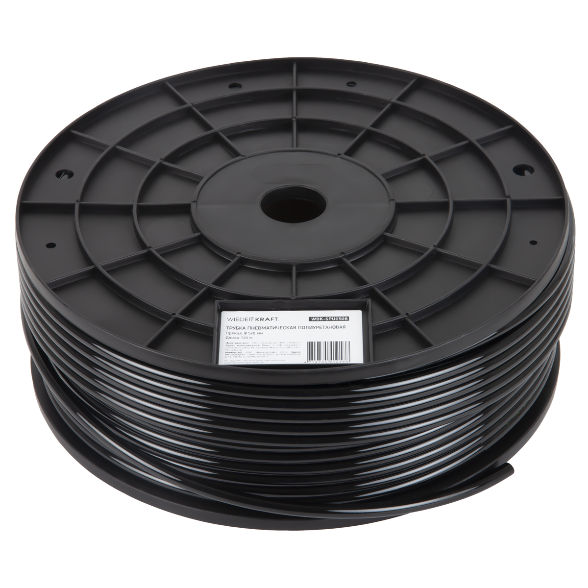 WDK-SPU0508 Трубка пневматическая прямая 5x8 мм, катушка 100 м WDK-SPU0508 Трубка пневматическая прямая 5x8 мм, катушка 100 м