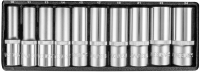 Jonnesway S04HD411S Набор головок торцевых глубоких 1/2"DR, 10-24 мм, 11 предметов