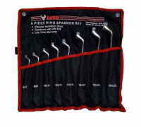 20-08M Набор накидных ключей . 8 пр. 6х7мм-20х22мм