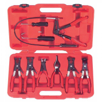 909G3 Набор зажимов для снятия/установки хомутов и комплект крючков 9пр.