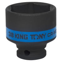 Головка торцевая ударная шестигранная 1/2", 38 мм KING TONY 453538M Головка торцевая ударная шестигранная 1/2", 38 мм KING TONY 453538M