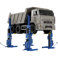 Электрогидравлический подкатной подъёмник ПГП-30000 Синий RAL5017