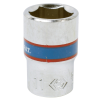 Головка торцевая стандартная шестигранная 1/4", 11 мм KING TONY 233511M