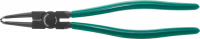 Jonnesway P18012B Щипцы изогнутые для стопорных колец удлиненные с ПВХ рукоятками, сжим, 85-165 мм, 3.5-4.0 мм, 310 мм