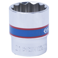 Головка торцевая стандартная двенадцатигранная 3/8", 21 мм KING TONY 333021M Головка торцевая стандартная двенадцатигранная 3/8", 21 мм KING TONY 333021M